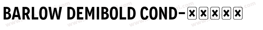 Barlow DemiBold Cond字体转换